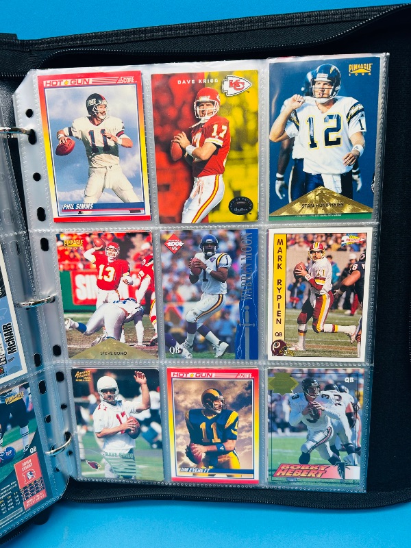 Photo 7 of 812021…Final sale no returns/refunds-162 quarterback football cards in binder 