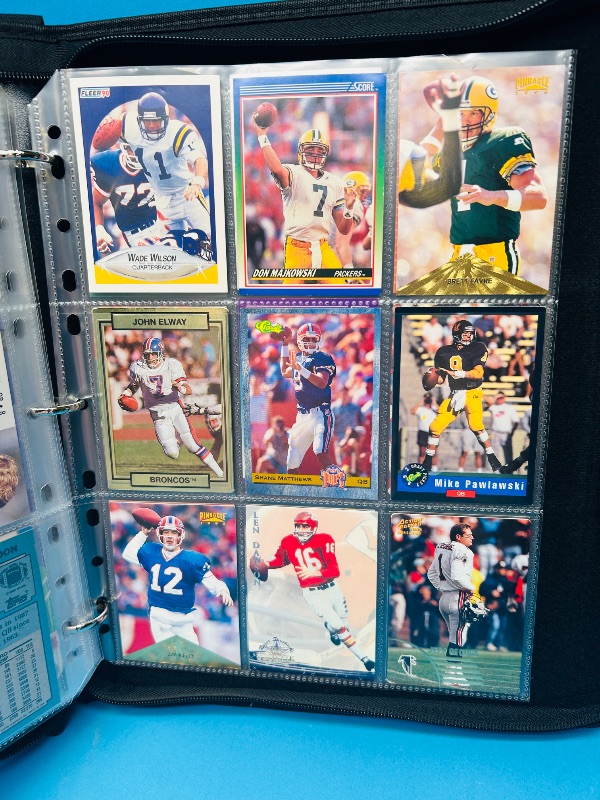 Photo 3 of 812021…Final sale no returns/refunds-162 quarterback football cards in binder 