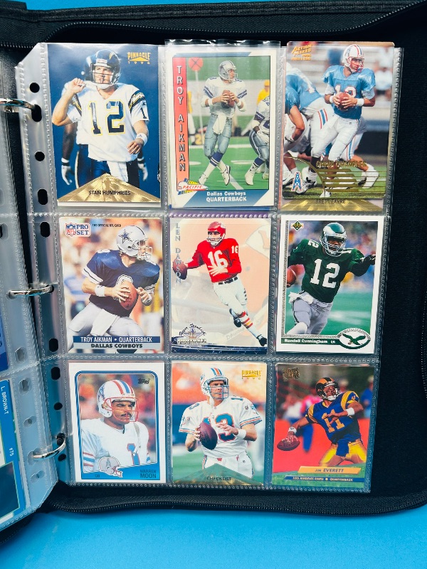 Photo 5 of 812021…Final sale no returns/refunds-162 quarterback football cards in binder 