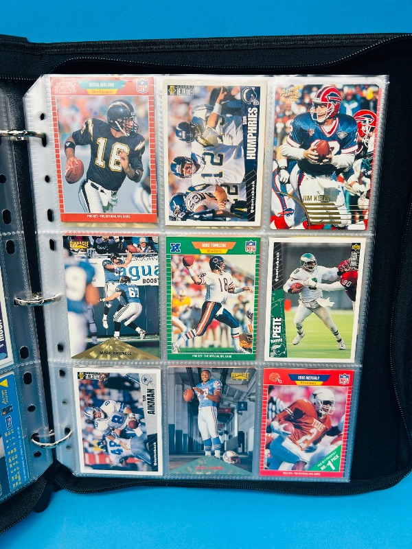 Photo 15 of 812021…Final sale no returns/refunds-162 quarterback football cards in binder 