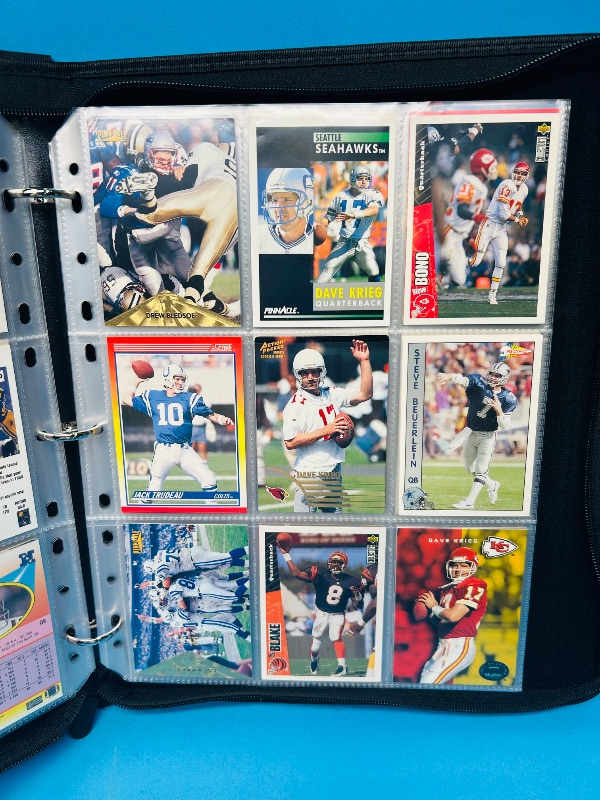 Photo 9 of 812021…Final sale no returns/refunds-162 quarterback football cards in binder 