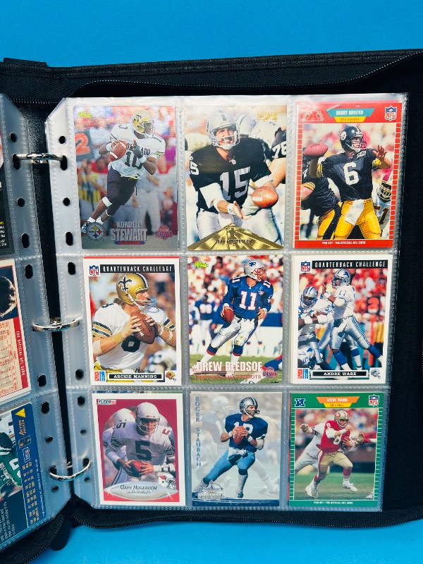 Photo 10 of 812021…Final sale no returns/refunds-162 quarterback football cards in binder 