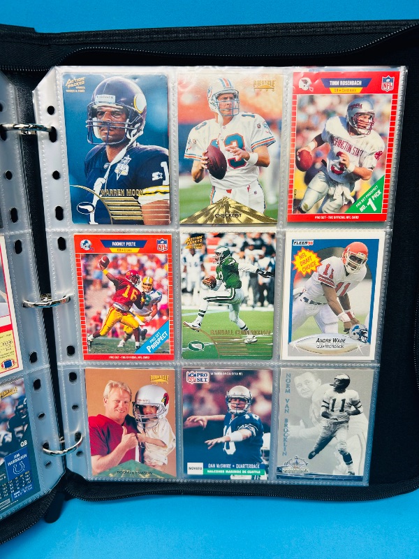 Photo 13 of 812021…Final sale no returns/refunds-162 quarterback football cards in binder 