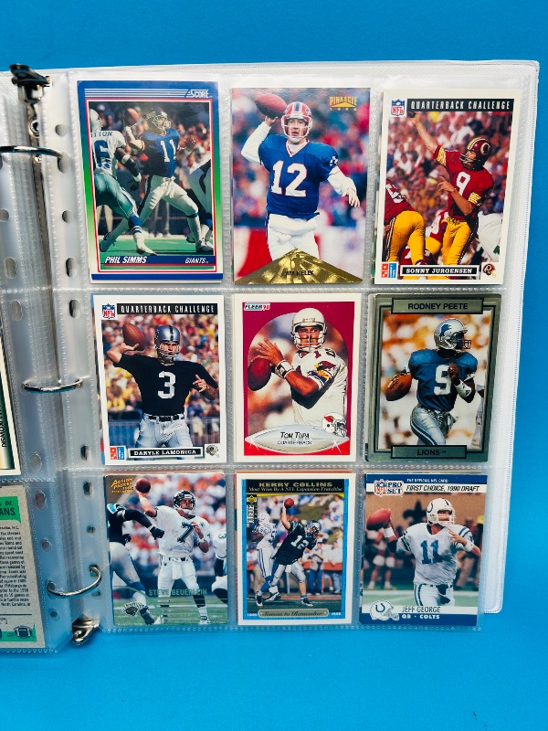 Photo 1 of 812022… Final sale no returns/refunds-162 quarterback football cards in binder 
