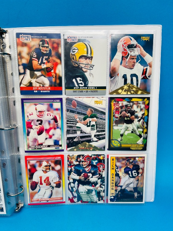 Photo 2 of 812022… Final sale no returns/refunds-162 quarterback football cards in binder 