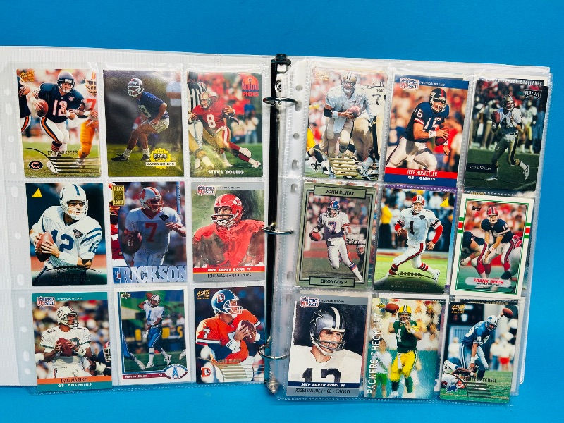 Photo 1 of 812022… Final sale no returns/refunds-162 quarterback football cards in binder 