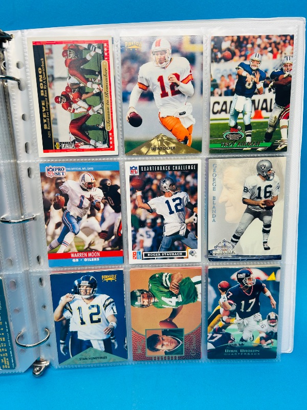 Photo 15 of 812022… Final sale no returns/refunds-162 quarterback football cards in binder 