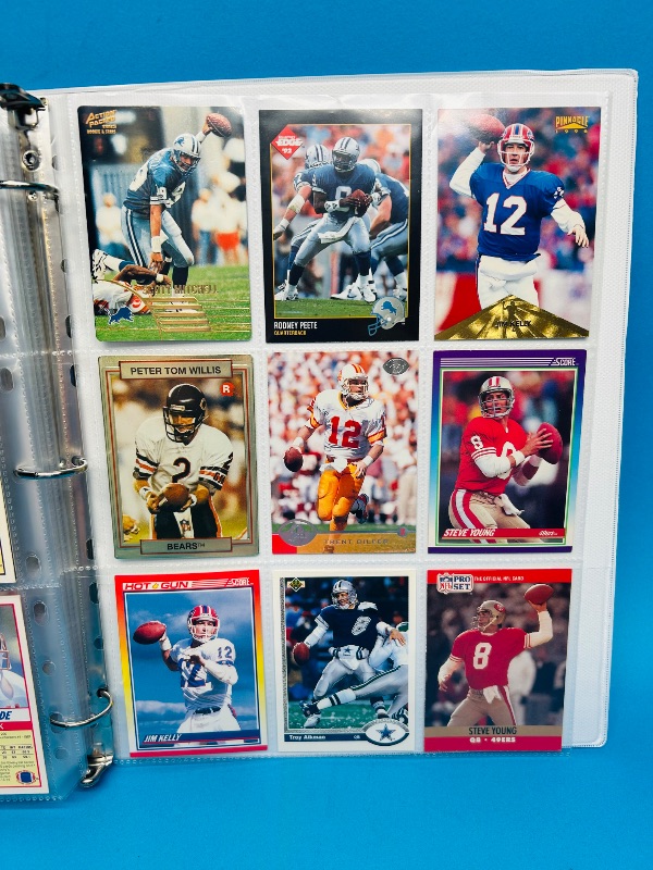 Photo 12 of 812022… Final sale no returns/refunds-162 quarterback football cards in binder 