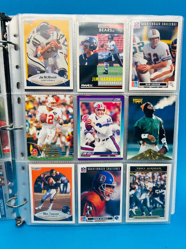 Photo 13 of 812022… Final sale no returns/refunds-162 quarterback football cards in binder 