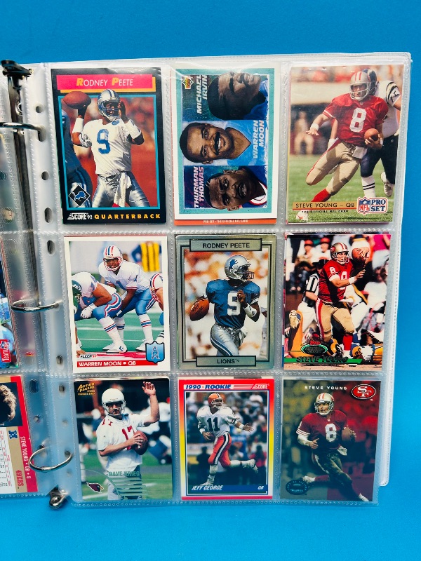 Photo 9 of 812022… Final sale no returns/refunds-162 quarterback football cards in binder 