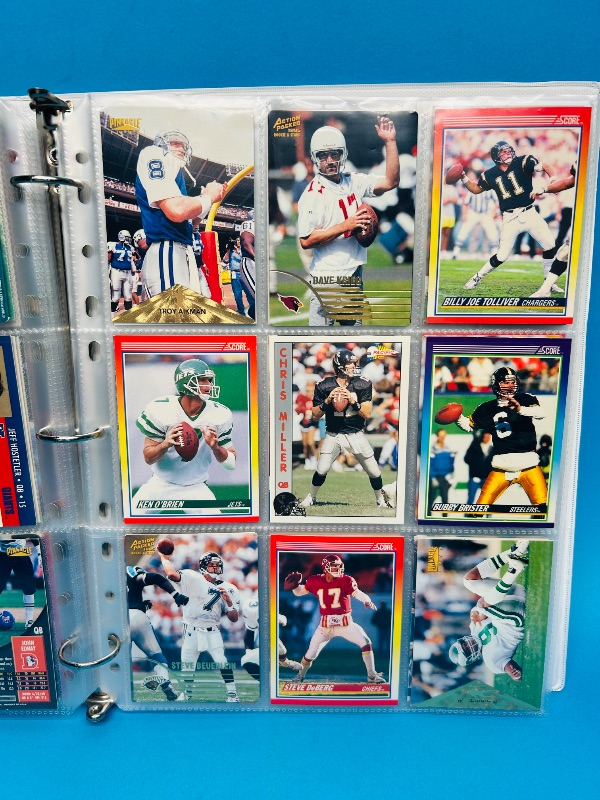 Photo 5 of 812022… Final sale no returns/refunds-162 quarterback football cards in binder 