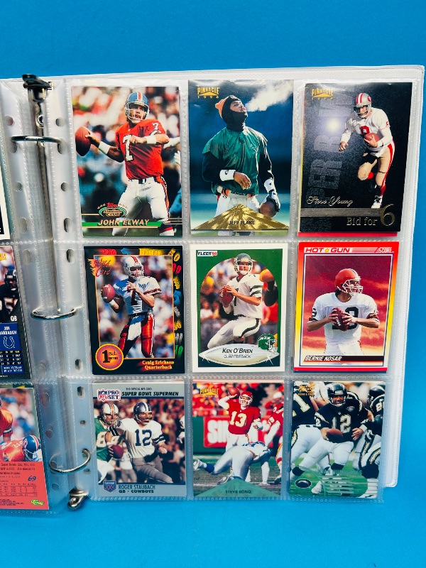 Photo 3 of 812022… Final sale no returns/refunds-162 quarterback football cards in binder 