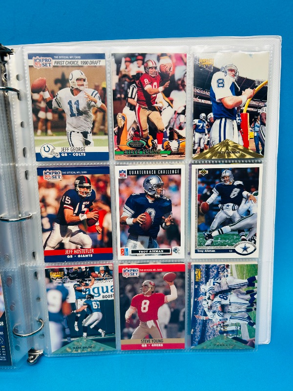 Photo 17 of 812022… Final sale no returns/refunds-162 quarterback football cards in binder 