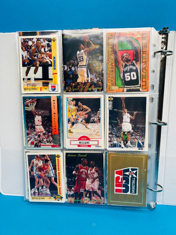 Photo 13 of 812023… Final sale no returns/refunds-252 mixed basketball cards in binder 