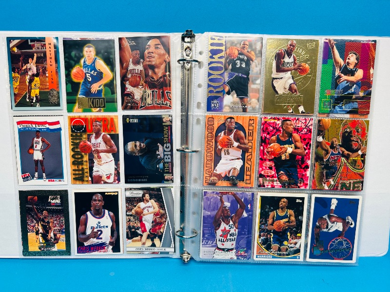 Photo 1 of 812023… Final sale no returns/refunds-252 mixed basketball cards in binder 