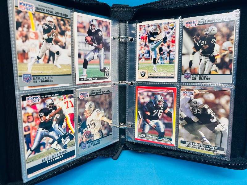 Photo 4 of 812024… Final sale no returns/refunds-72 Raiders football cards in binder