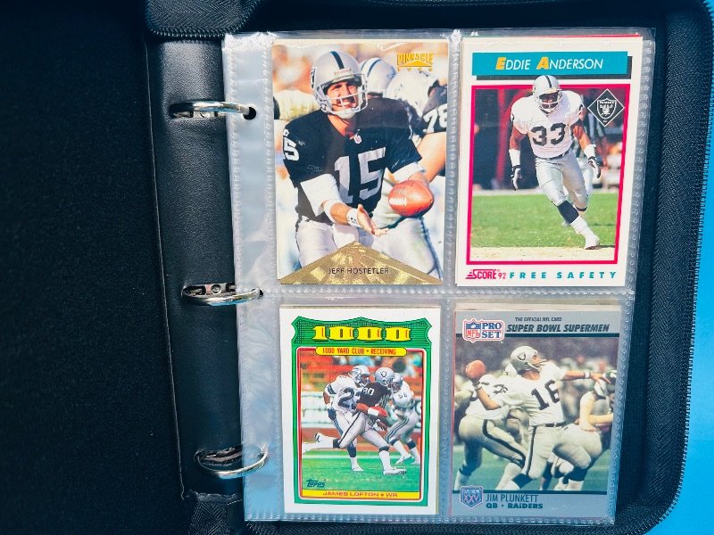 Photo 9 of 812024… Final sale no returns/refunds-72 Raiders football cards in binder