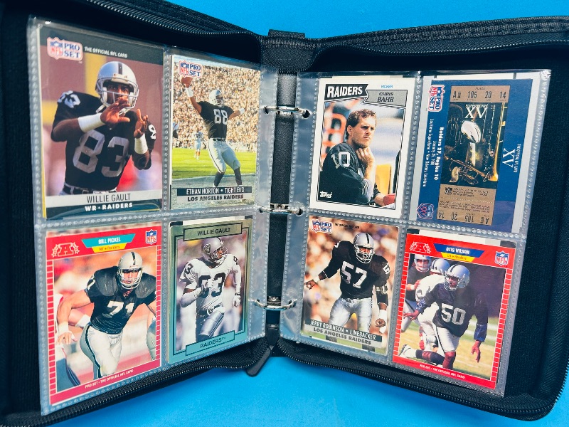 Photo 6 of 812024… Final sale no returns/refunds-72 Raiders football cards in binder