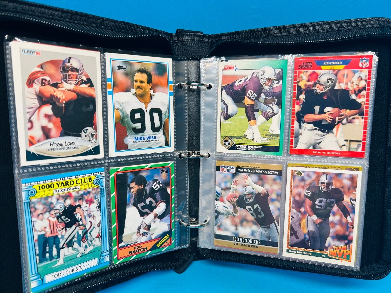 Photo 8 of 812024… Final sale no returns/refunds-72 Raiders football cards in binder