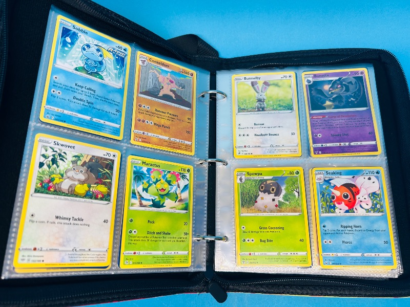 Photo 12 of 812027… Final sale no returns/refunds -160 mixed Pokemon cards in binder