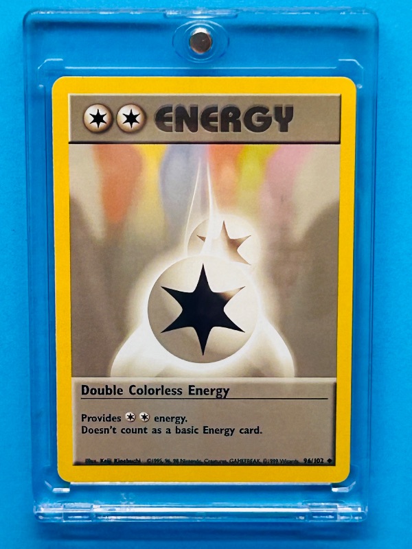 Photo 1 of 812041…Pokémon Energy card in hard plastic case  96/102