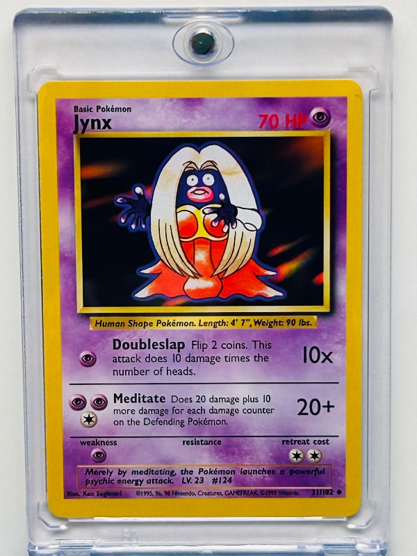 Photo 1 of 812045…Pokémon Jynx  card in hard plastic case  31/102