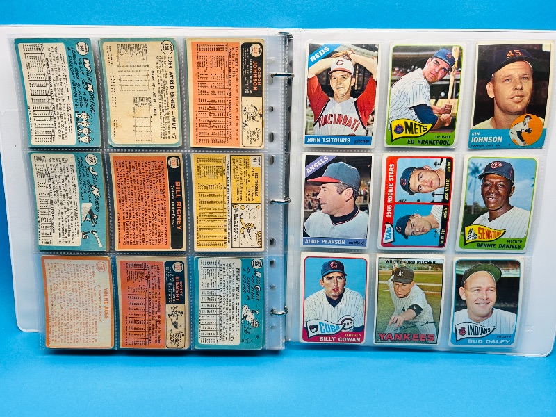 Photo 16 of 812064…final sale no returns/refunds-162 baseball cards 1960’s in binder -shows wear from age