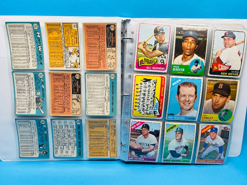 Photo 18 of 812064…final sale no returns/refunds-162 baseball cards 1960’s in binder -shows wear from age