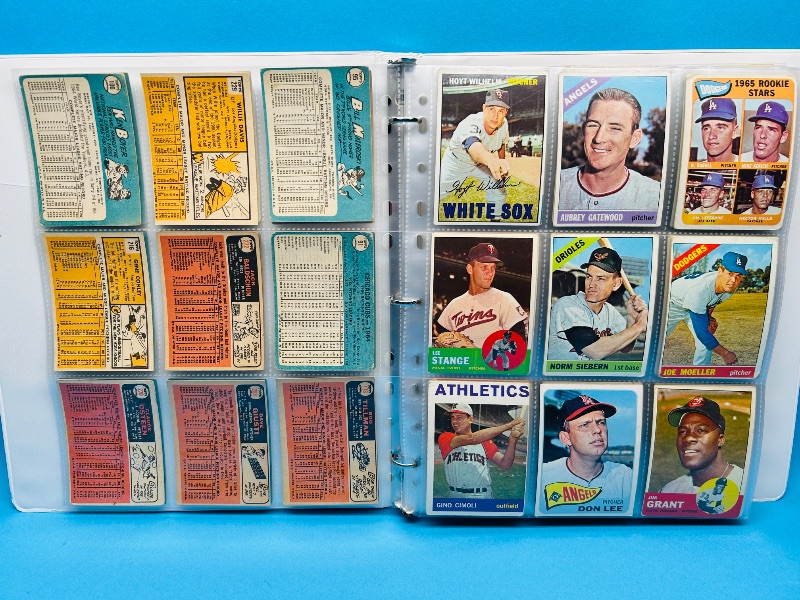 Photo 17 of 812064…final sale no returns/refunds-162 baseball cards 1960’s in binder -shows wear from age