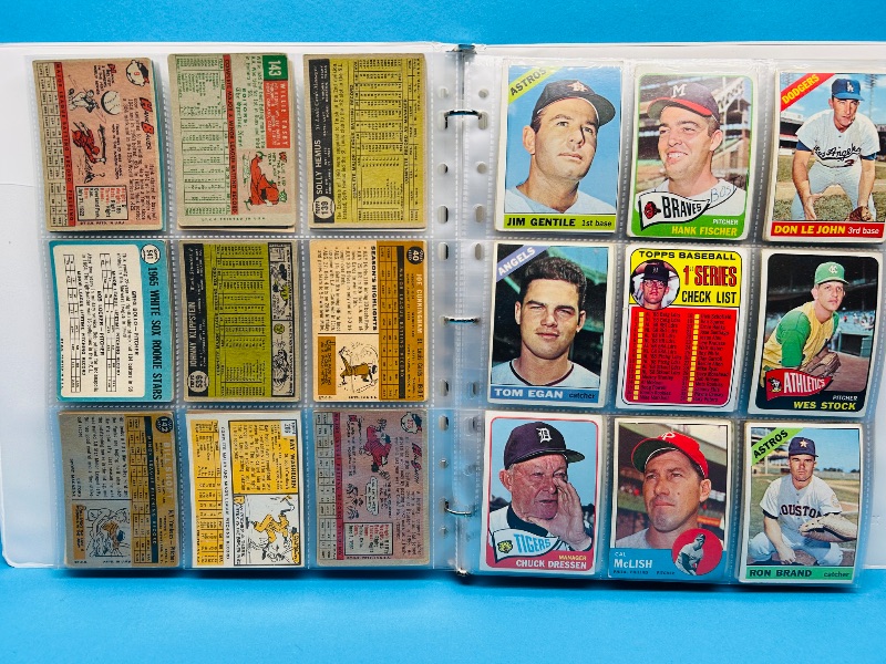 Photo 13 of 812064…final sale no returns/refunds-162 baseball cards 1960’s in binder -shows wear from age