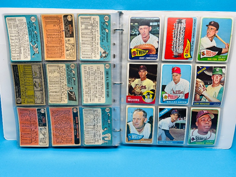 Photo 3 of 812064…final sale no returns/refunds-162 baseball cards 1960’s in binder -shows wear from age