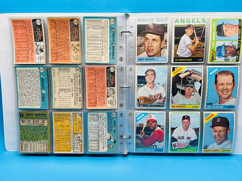 Photo 9 of 812064…final sale no returns/refunds-162 baseball cards 1960’s in binder -shows wear from age