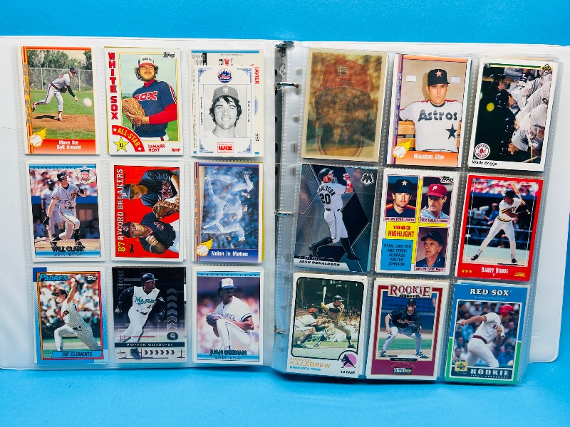 Photo 1 of 812065…final sale no returns/refunds- 324 mixed baseball cards in binder