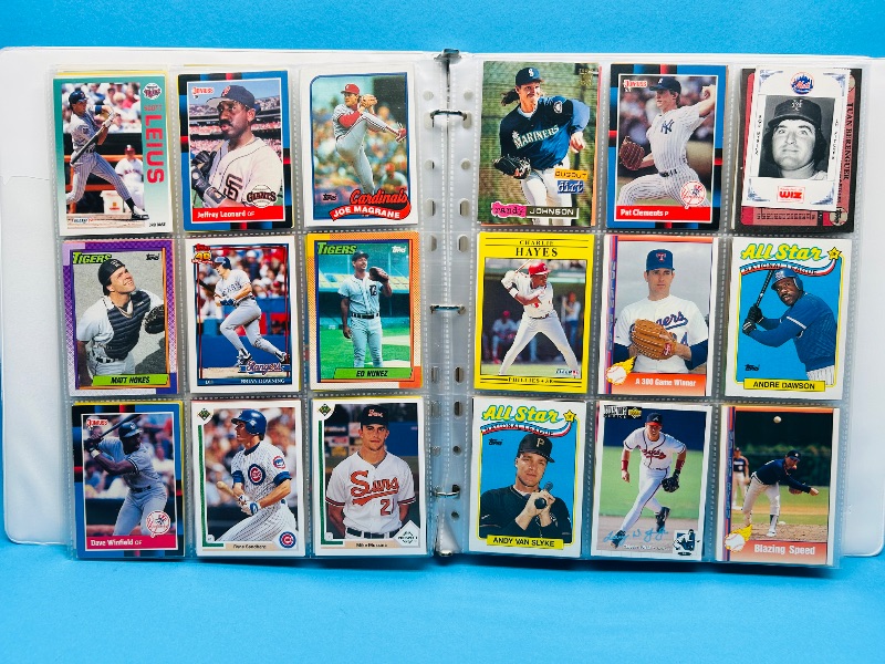 Photo 1 of 812065…final sale no returns/refunds- 324 mixed baseball cards in binder