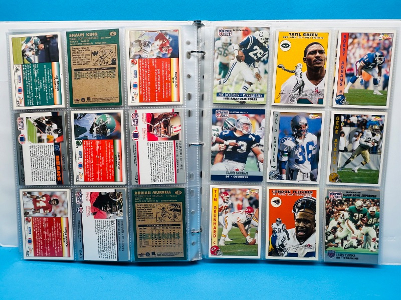 Photo 23 of 812066… final sale no returns/refunds-216 mixed football cards in binder 