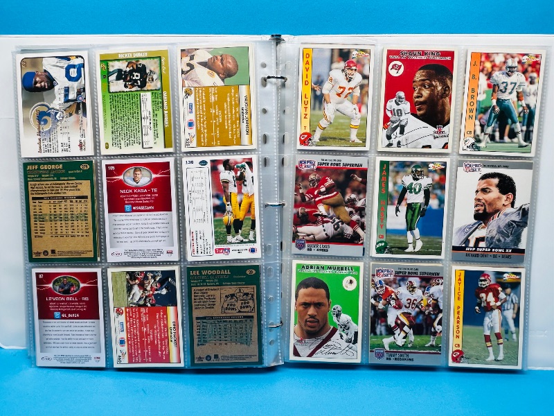 Photo 3 of 812066… final sale no returns/refunds-216 mixed football cards in binder 