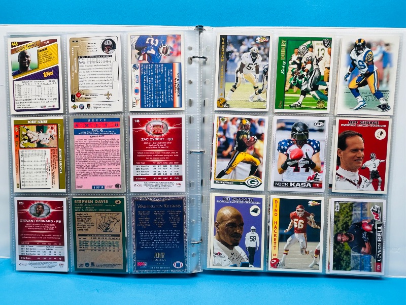 Photo 7 of 812066… final sale no returns/refunds-216 mixed football cards in binder 