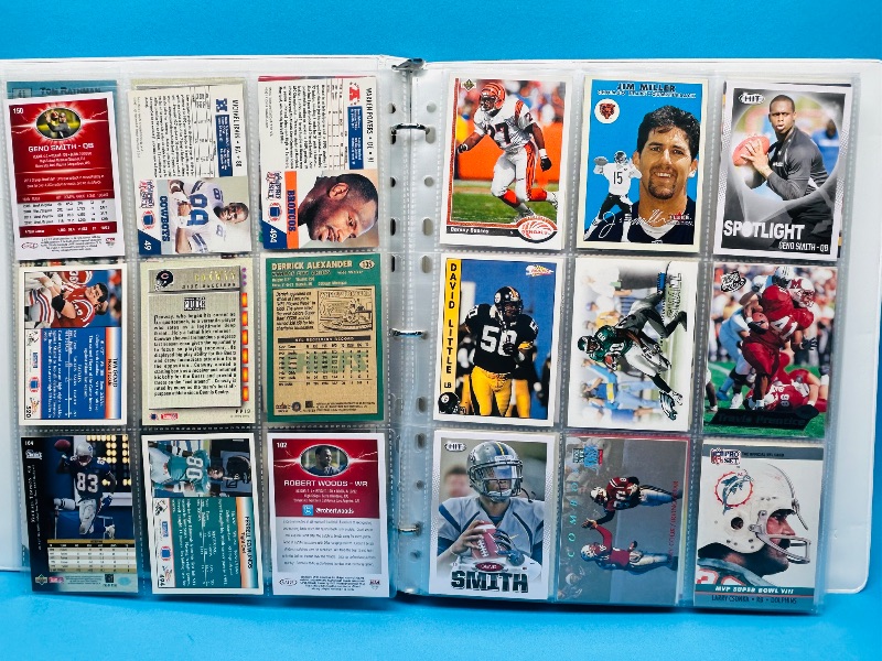 Photo 24 of 812066… final sale no returns/refunds-216 mixed football cards in binder 