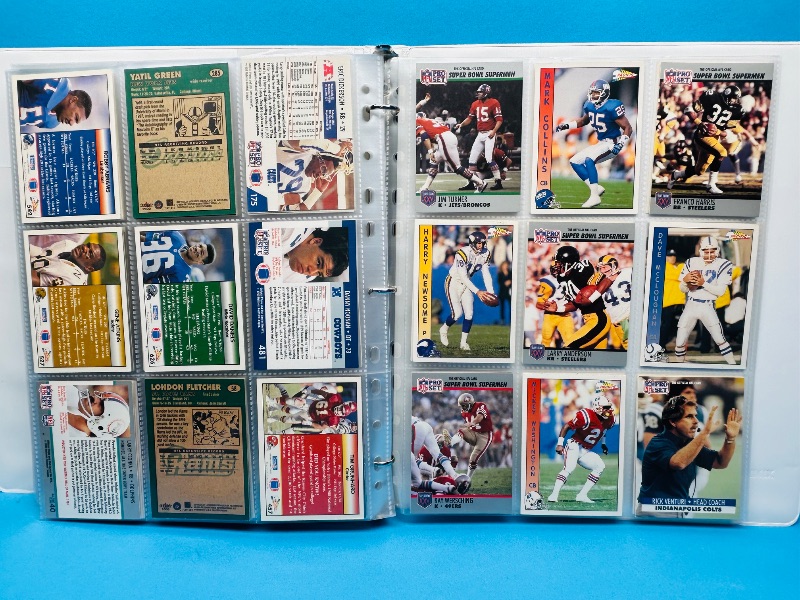 Photo 12 of 812066… final sale no returns/refunds-216 mixed football cards in binder 