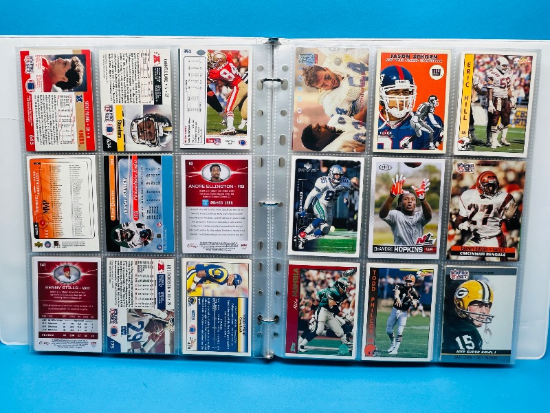 Photo 10 of 812066… final sale no returns/refunds-216 mixed football cards in binder 