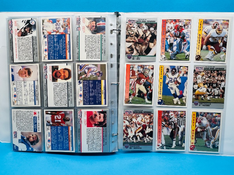 Photo 16 of 812066… final sale no returns/refunds-216 mixed football cards in binder 