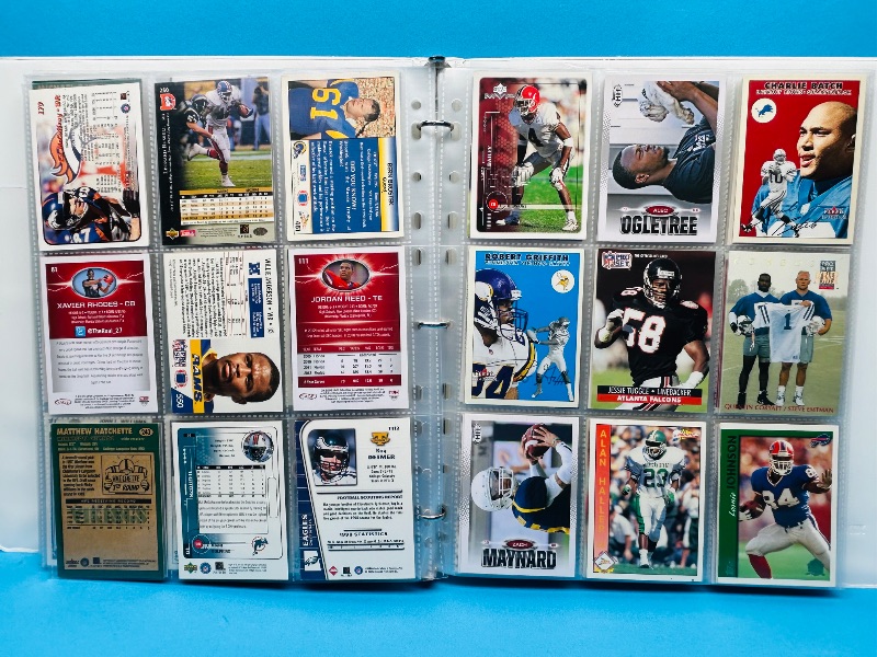 Photo 5 of 812066… final sale no returns/refunds-216 mixed football cards in binder 