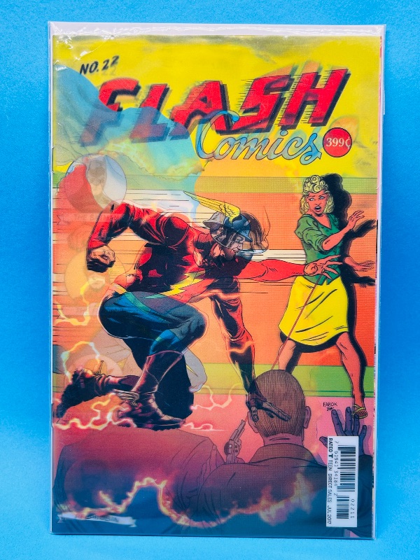 Photo 1 of 812076…Flash 3-D cover comic 22 in plastic sleeve 