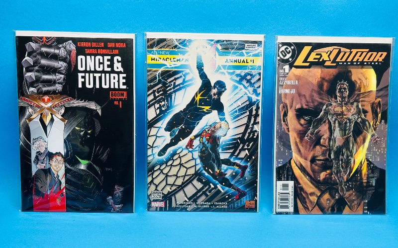 Photo 1 of 812082… 3 comics all #1’s in plastic sleeves 