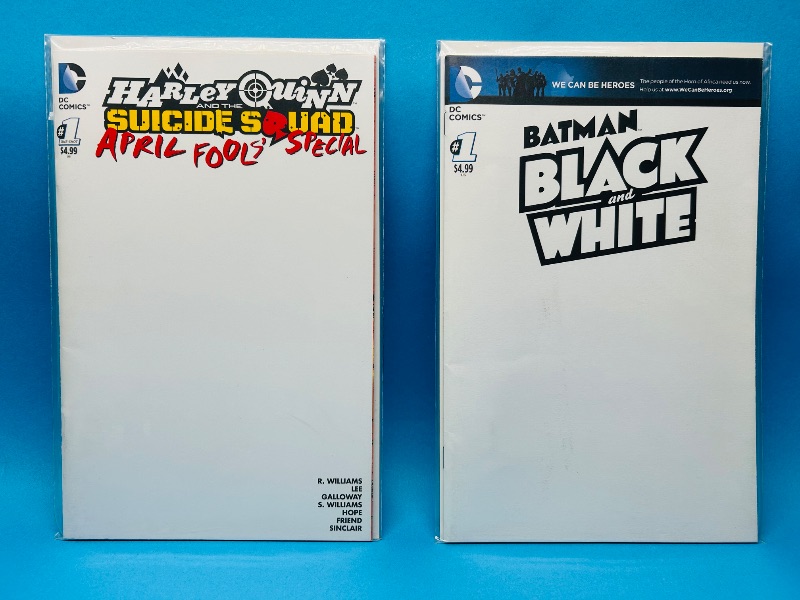 Photo 1 of 812096…#1 Blank comic covers  in plastic sleeves 