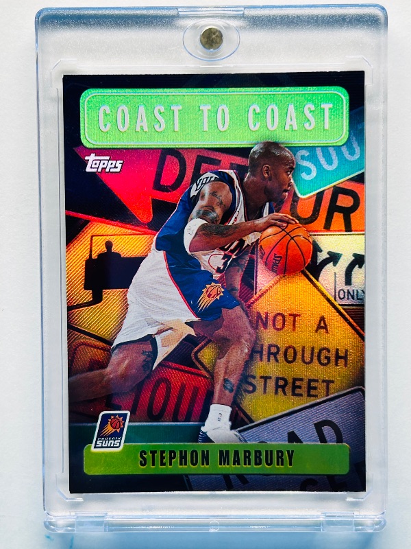 Photo 1 of 812114…holo Stephon Marbury card in hard plastic case 