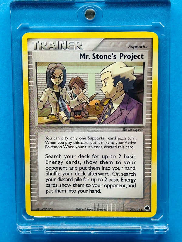 Photo 1 of 812130…Pokémon trainer card 77/101  in hard plastic case