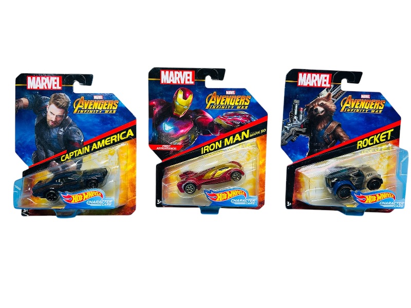 Photo 1 of 812155…3 Marvel Avengers die cast cars 