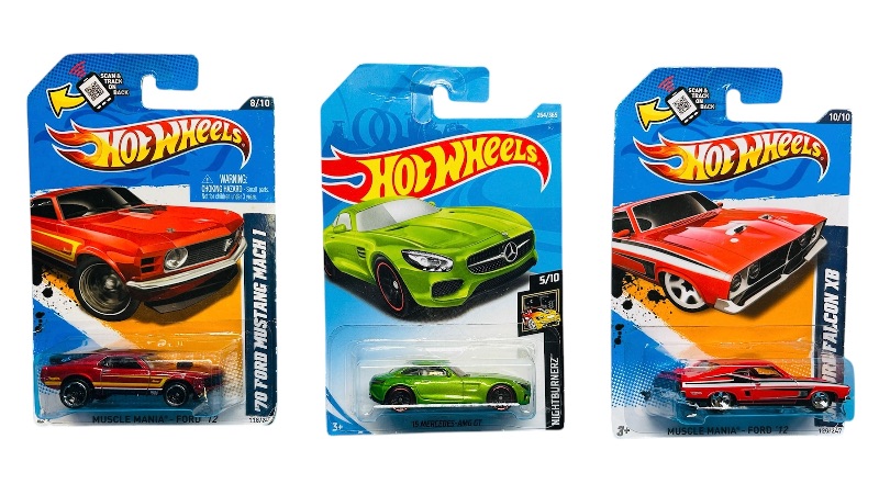 Photo 1 of 812223… 3 hot wheels die cast cars