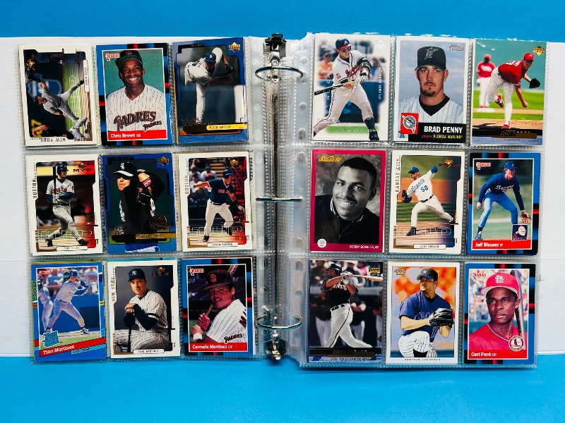 Photo 2 of 812229… final sale no returns/refunds-342 mixed baseball cards in binder 